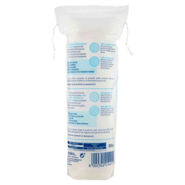 Lycia dischetti morbido strucco viso & occhi 80 pz