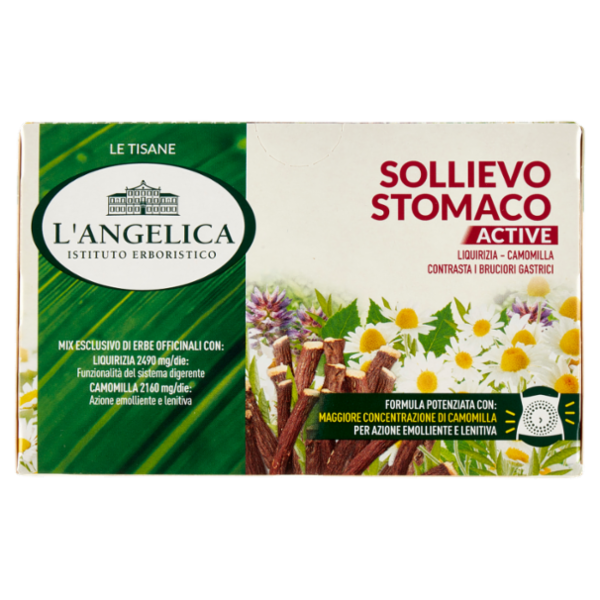 L'Angelica Le Tisane Sollievo Stomaco Active 18 Filtri 27,9 g