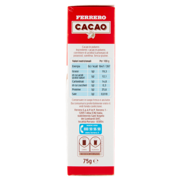 Ferrero Cacao Amaro 75 g