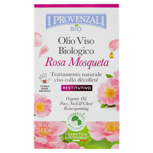 I Provenzali Bio Olio Viso Biologico Rosa Mosqueta 30 ml