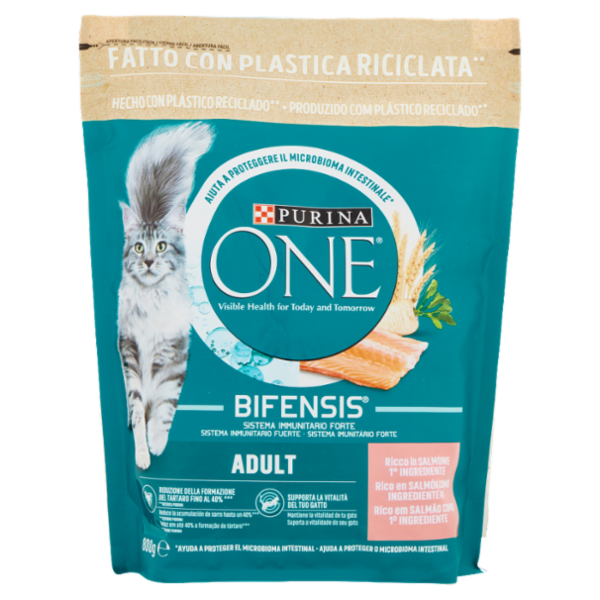 PURINA ONE Adult Ricco in Salmone 800 g
