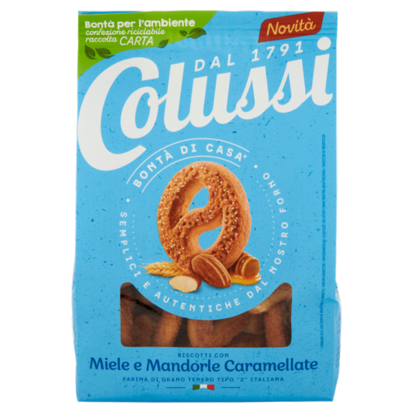 Colussi Biscotti con Miele e Mandorle Caramellate 300 g
