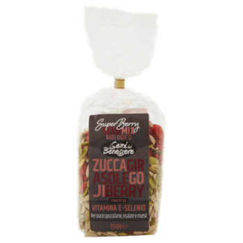 i Semi Del Benessere SuperBerry Seed Mix Biologico Zucca Girasole Goji Berry 150 g