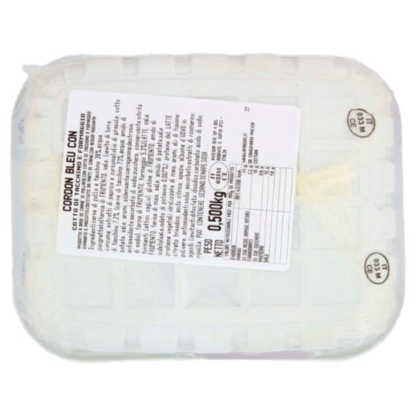 Selex Cordon Bleu con Cotto di Tacchino e Formaggio 4 porzioni 500 g