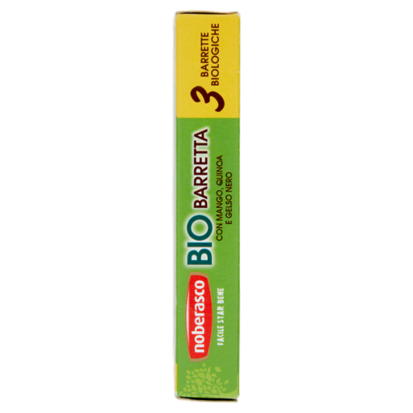 noberasco Bio Barretta con Mango, Quinoa e Gelso Nero 3 x 25 g