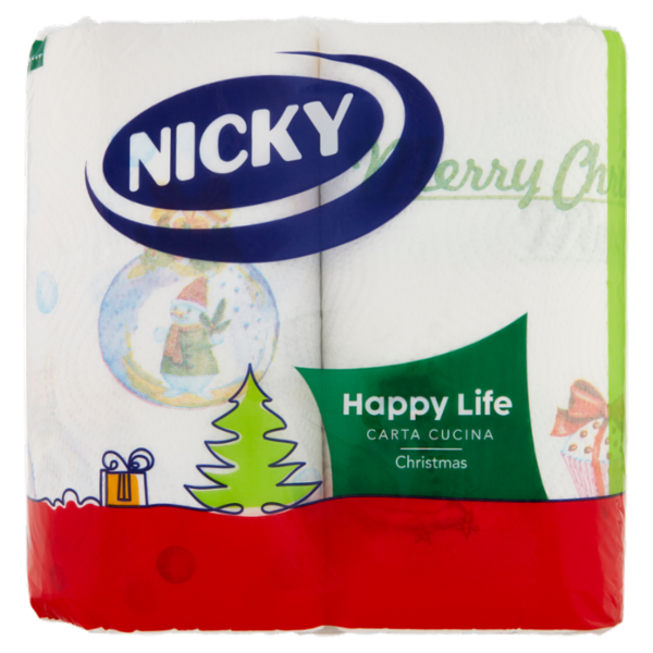 Nicky Happy Life Carta Cucina Christmas 2 pz