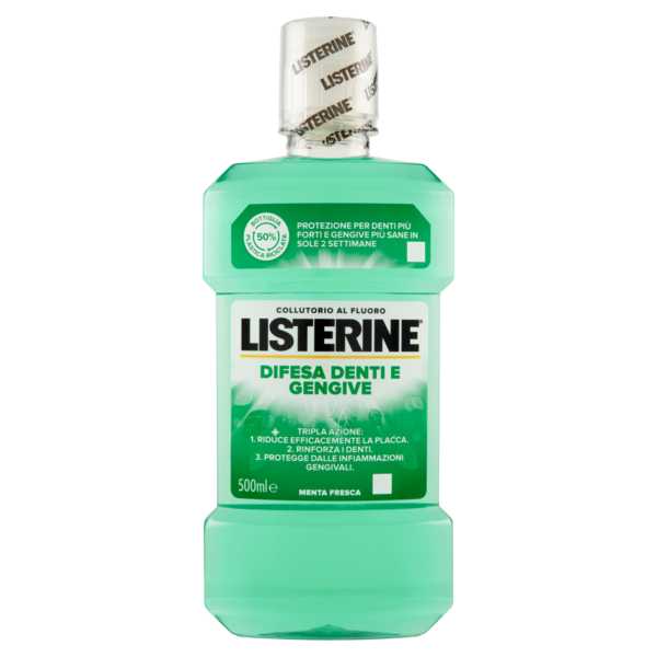 Listerine Difesa Denti e Gengive Menta Fresca 500 ml