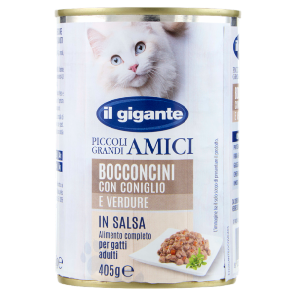 IL GIGANTE Piccoli Grandi Amici Bocconcini con Coniglio e Verdure in Salsa 405 g