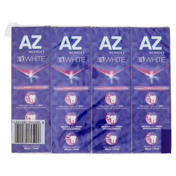 AZ Dentifricio 3D White Ultra White 4x65 ml