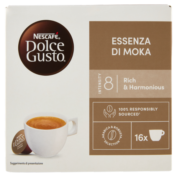 NESCAFÉ DOLCE GUSTO Espresso Essenza di Moka Caffè 16 Capsule 144g