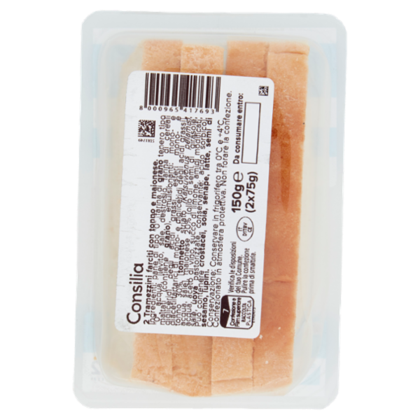 Consilia Tramezzini Farciti Tonno e Maionese 2x75 g