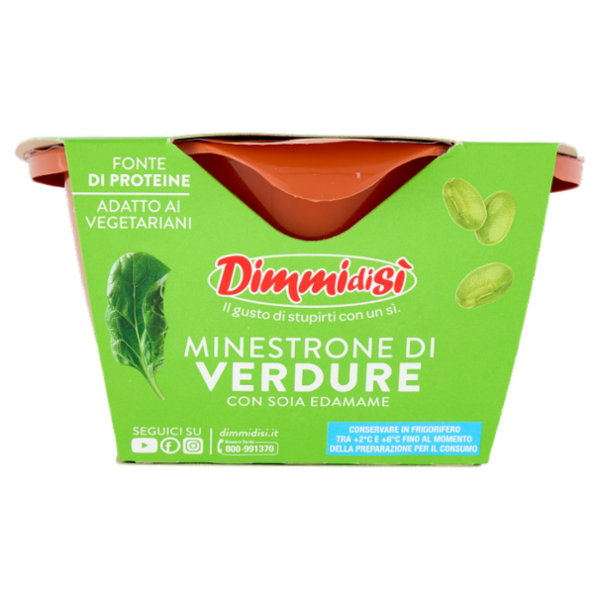 DimmidiSì Minestrone di Verdure con Soia Edamame 620 g