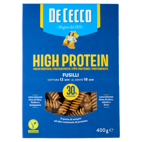 PDe Cecco High Protein Fusilli n° 34 400 g