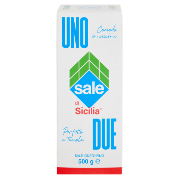 sale di Sicilia Uno Due Sale Iodato Fino 500 g