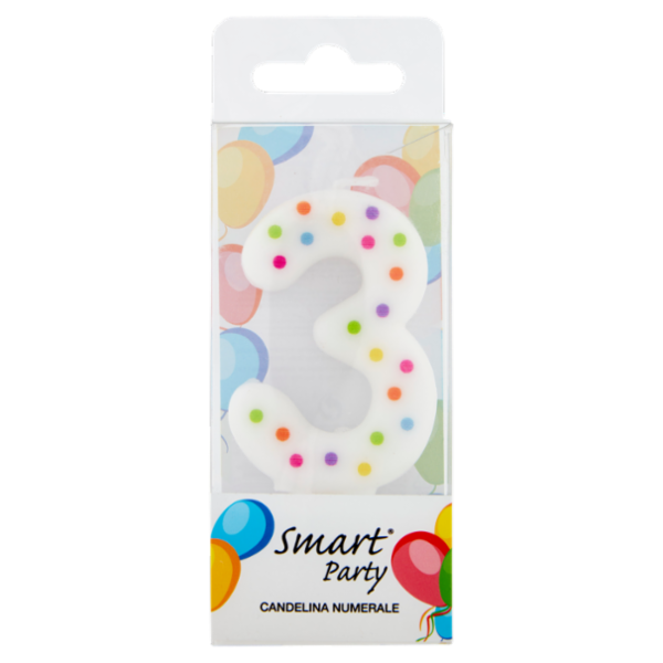 Smart Party Candelina Numerale 3 1 pz