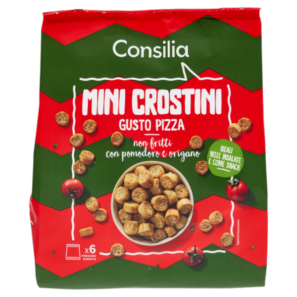 Consilia Mini Crostini con Pomodoro e Origano 6x28 g