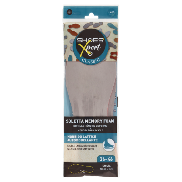 Shoes'Xpert Classic Soletta Memory Foam Taglia 36-46