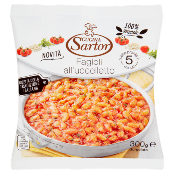 Cucina Sartor Fagioli all'uccelletto Surgelato 300 g