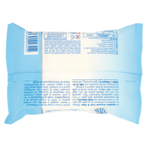 Fresh & Clean con Acido Ialuronico Salviettine Struccanti Pelli Normali e Miste 20 pz