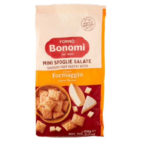 Forno Bonomi Mini Sfoglie Salate al gusto Formaggio 150 g