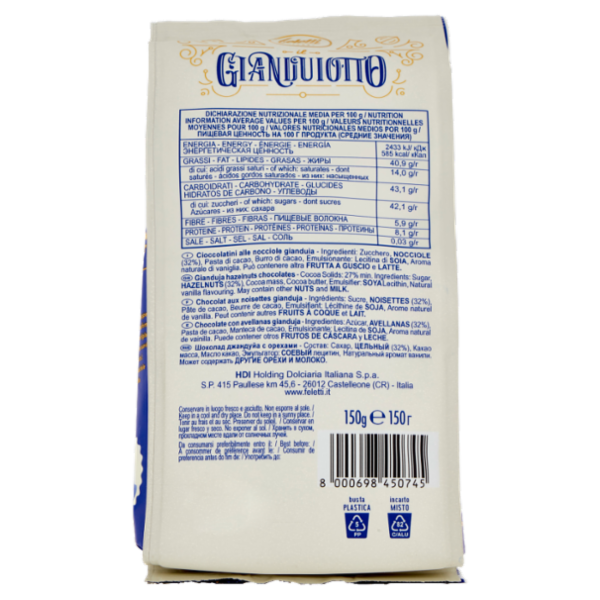 feletti I Classici il Gianduiotto Classico 150 g