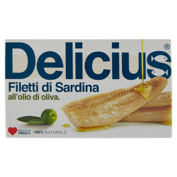Delicius Filetti di Sardina all'olio di oliva 120 g