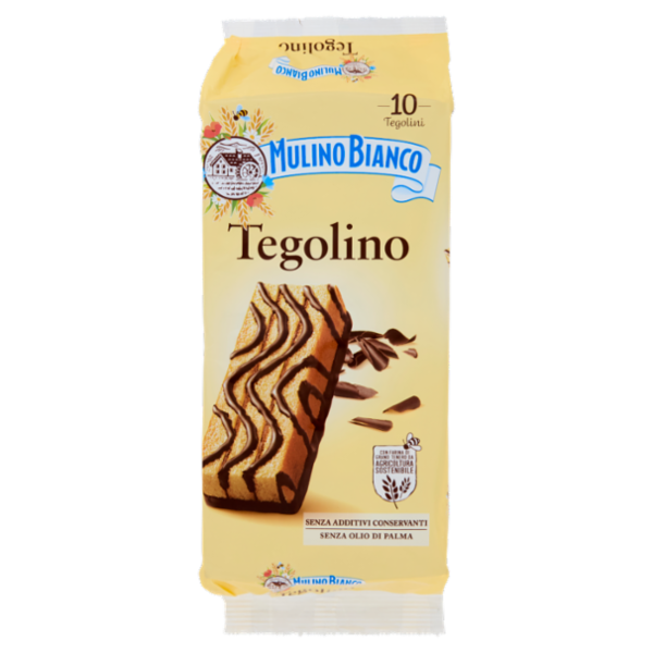 Mulino Bianco Tegolino Merenda senza Additivi Conservanti 10 pezzi 350 g