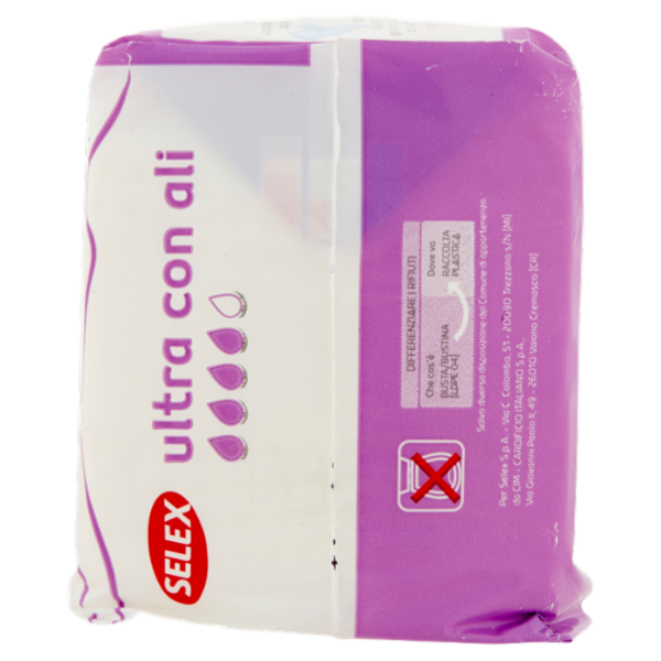 Selex Assorbenti Ultra Sottili con Ali in Bustine Singole 14 pezzi