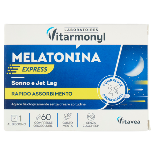 Laboratoires Vitarmonyl Melatonina Express 60 Compresse Orosolubili 4,8 g