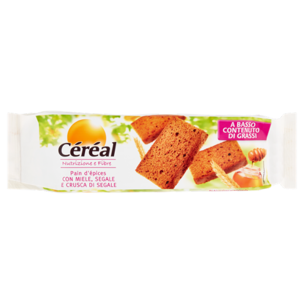 Céréal Nutrizione e Fibre Pain d'épices con miele, segale e crusca di segale - pochi grassi - 300 g