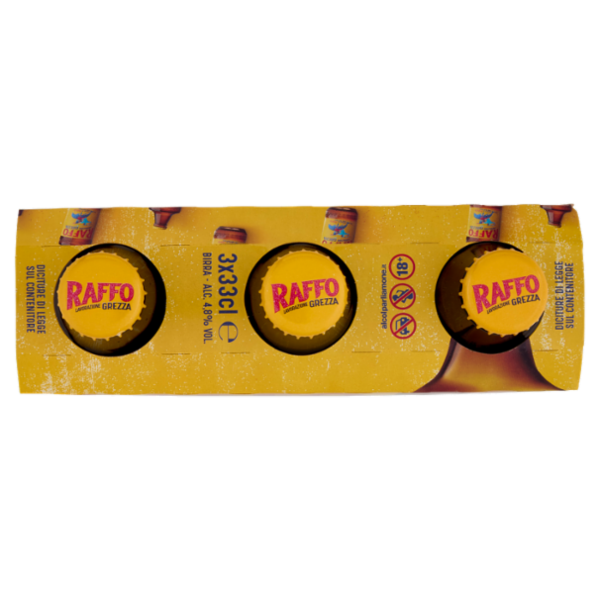 Raffo Lavorazione Grezza Birra 3 x 33 cl