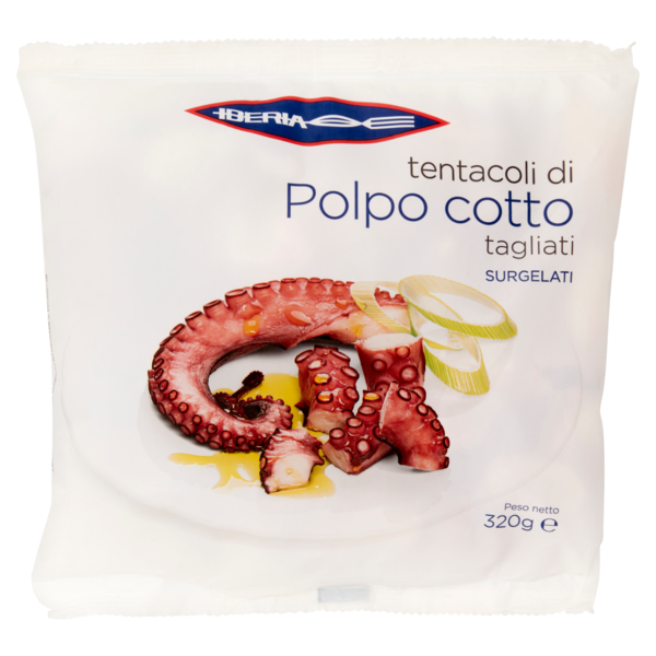 Iberia tentacoli di Polpo cotto tagliati Surgelati 320 g
