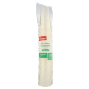 Vanto Bicchieri Tumbler In PLA Trasparenti e Compostabili 350 Cc 50 Pezzi