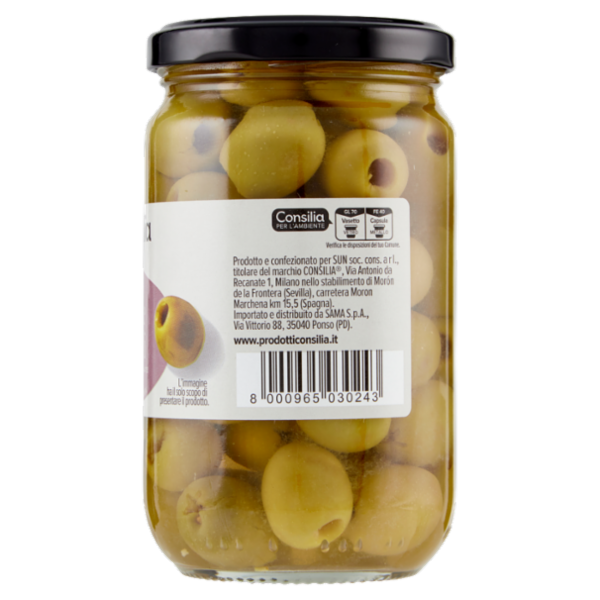 Consilia Olive Verdi Denocciolate in Salamoia 285 g