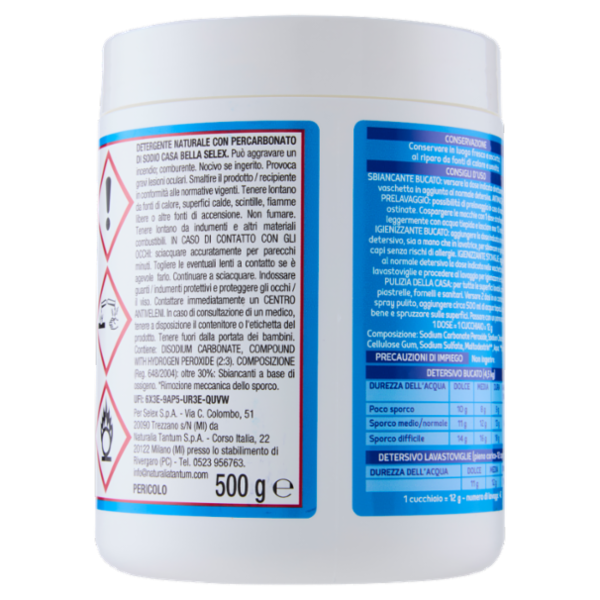 Selex Casa Bella Additivo a Mano e in Lavatrice Percarbonato di Sodio 500 g
