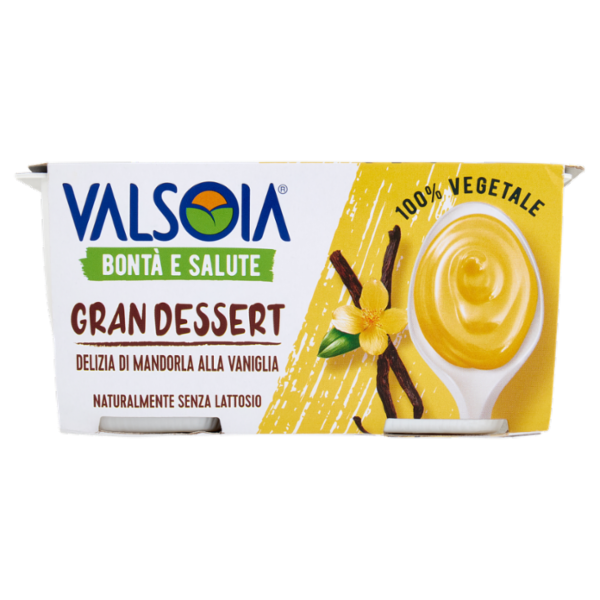 Valsoia Bontà e Salute Gran Dessert Delizia di Mandorla alla Vaniglia 2 x 115 g