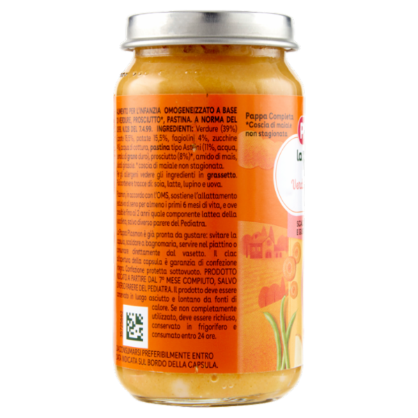 Plasmon la Pappa Verdure, Prosciutto* e Pastina 200 g