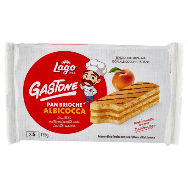 Lago Gastone Pan Brioche Albicocca 5 x 27 g