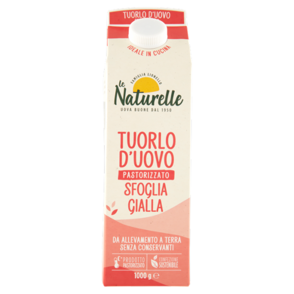 le Naturelle Tuorlo d'Uovo Pastorizzato Sfoglia Gialla 1000 g