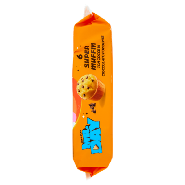 Mr.Day 6 Super Muffin con Gocce di Cioccolato Fondente 6 x 50 g