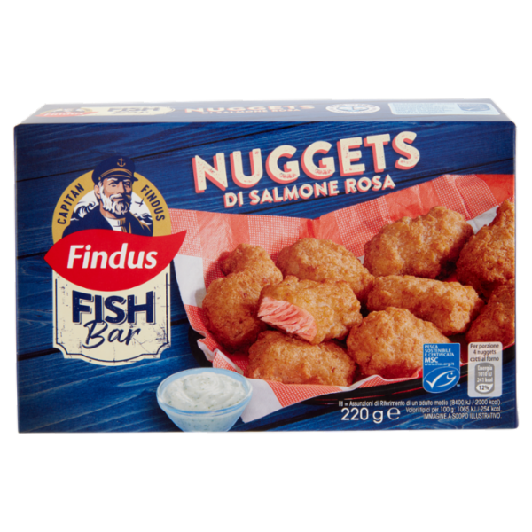 Capitan Findus Fish Bar Nuggets di Salmone Rosa 220 g