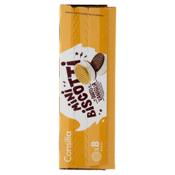 Consilia 8 Minibiscotti Ripieni di Gelato Vaniglia 280 g