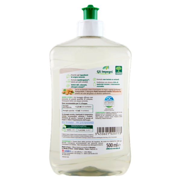L'Albero Verde Piatti Concentrato Mandorla 500 ml