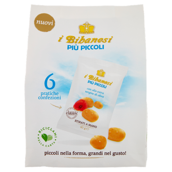 i Bibanesi più Piccoli con olio extra vergine di oliva 6 x 40 g