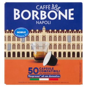 Caffè Borbone Miscela Nobile Capsule Compatibili Nespresso* Ad Uso Domestico 50 x 5 g