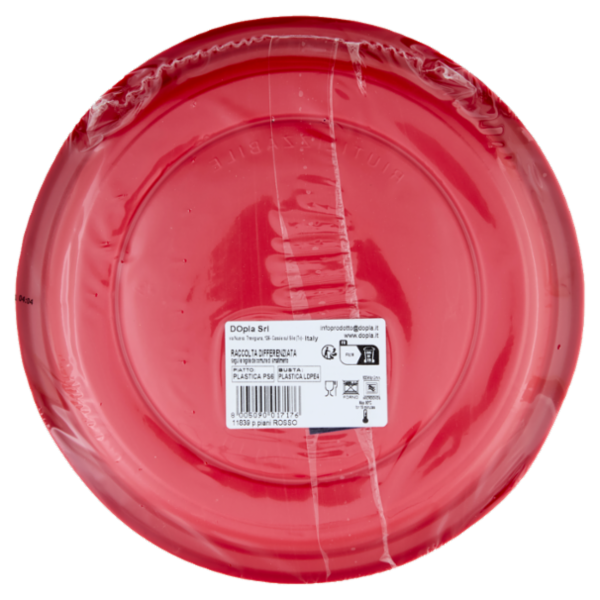 DOpla Re-Usable Piatti piani Ø 220mm Rosso 25 pz