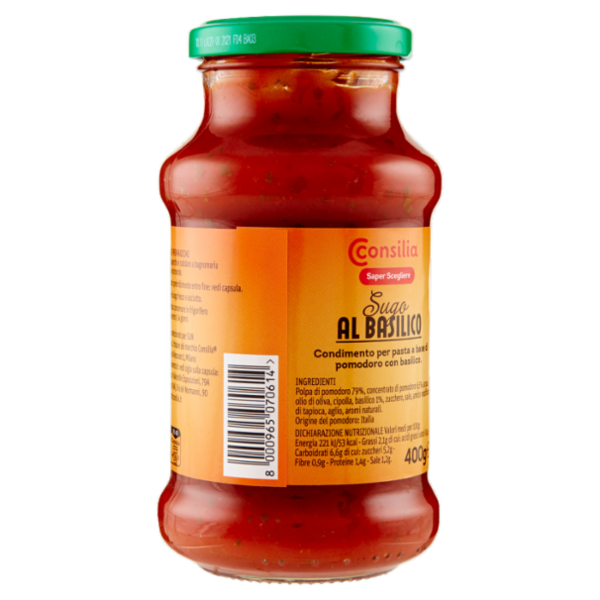 Consilia Saper Scegliere Sugo al Basilico 400 g