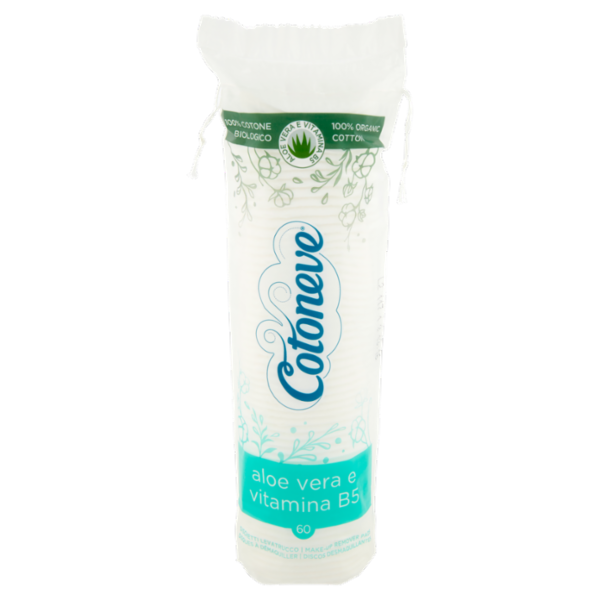 Cotoneve Dischetti Levatrucco aloe vera e vitamina B5 60 pz