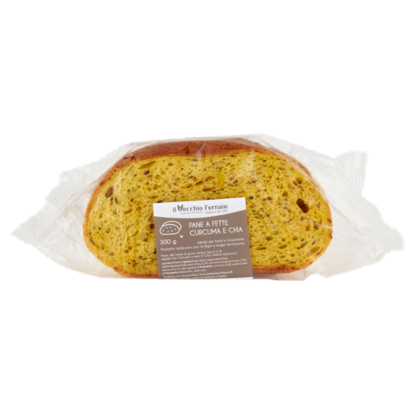 il Vecchio Fornaio Pane a Fette Curcuma e Chia 300 g