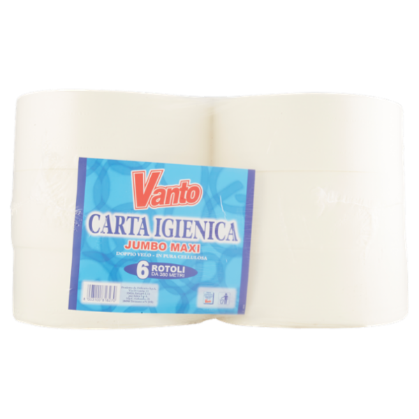 Vanto Carta Igienica 2 Veli Jumbo Maxi 6 Rotoli